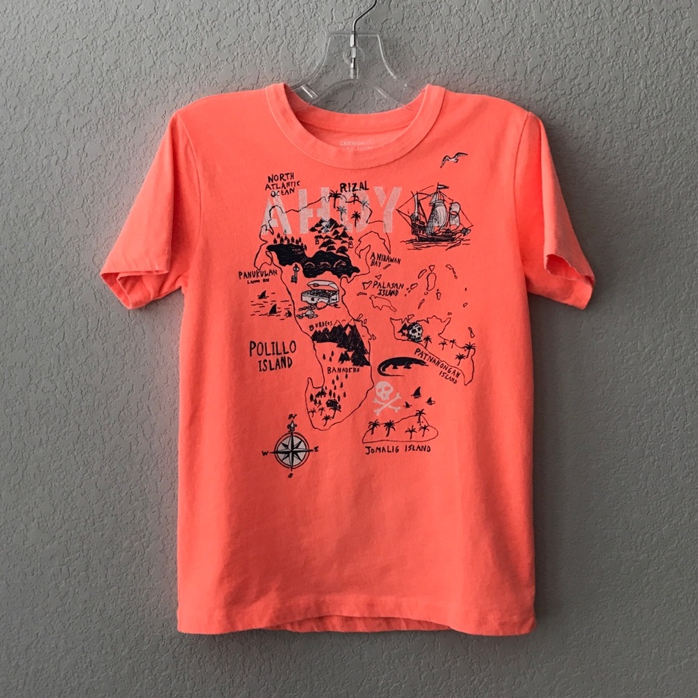 🎉HP🎉 NEW Crewcuts Pirate Neon Tee Size 10